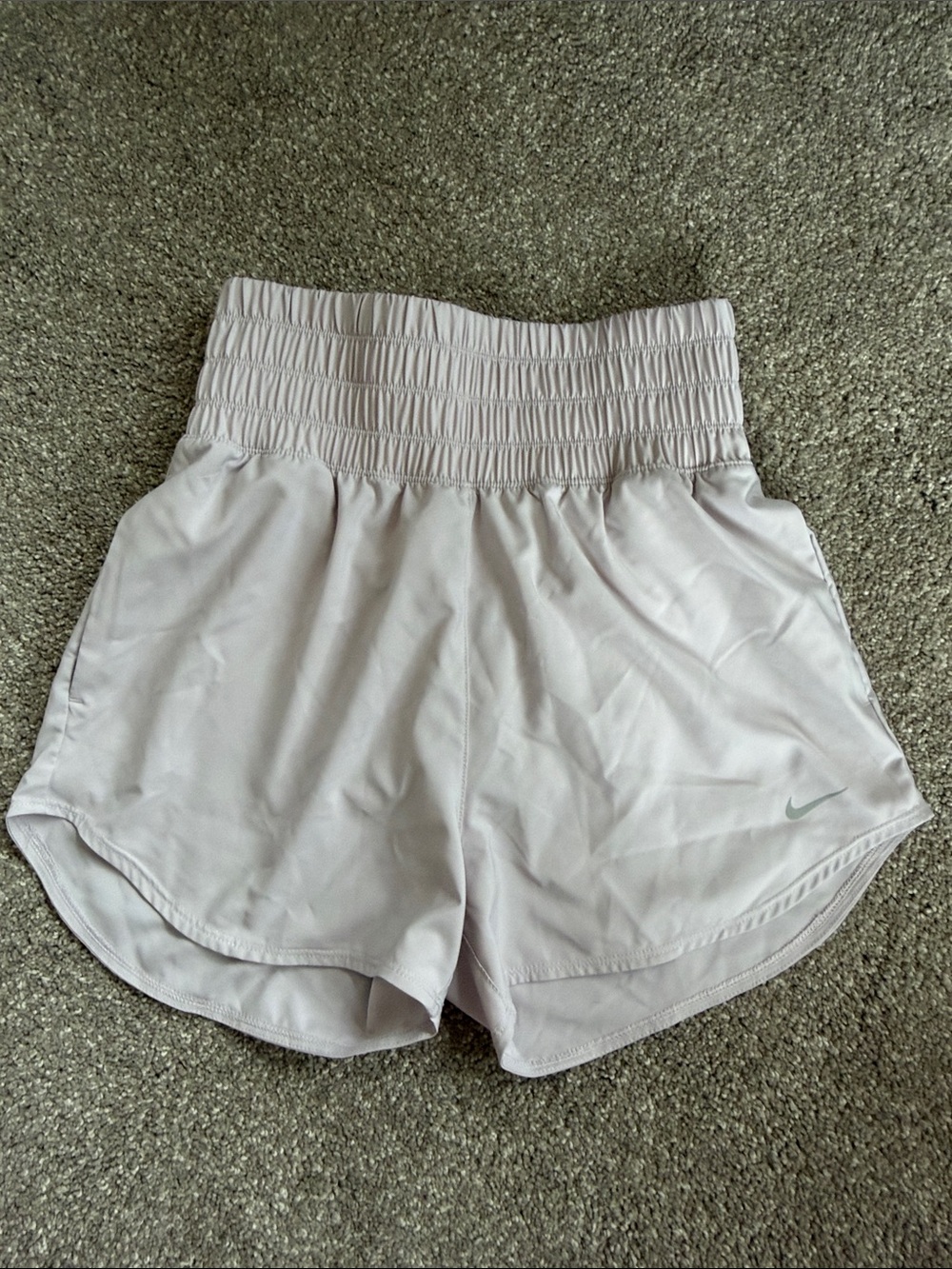 Nike Women’s High-Waist Off White Athletic Shorts